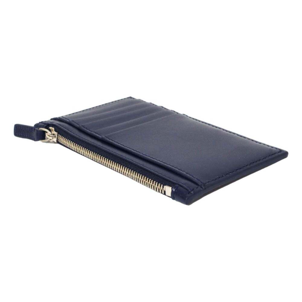 Balenciaga Cash Navy Leather Large Coin Card Holder - Picture 5 of 6